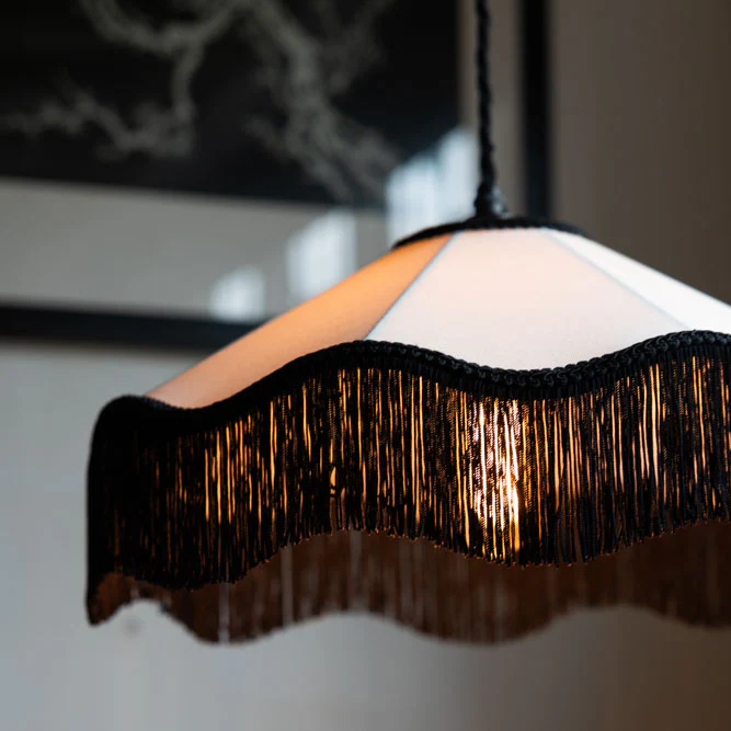 French Fabric Retro Chandelier