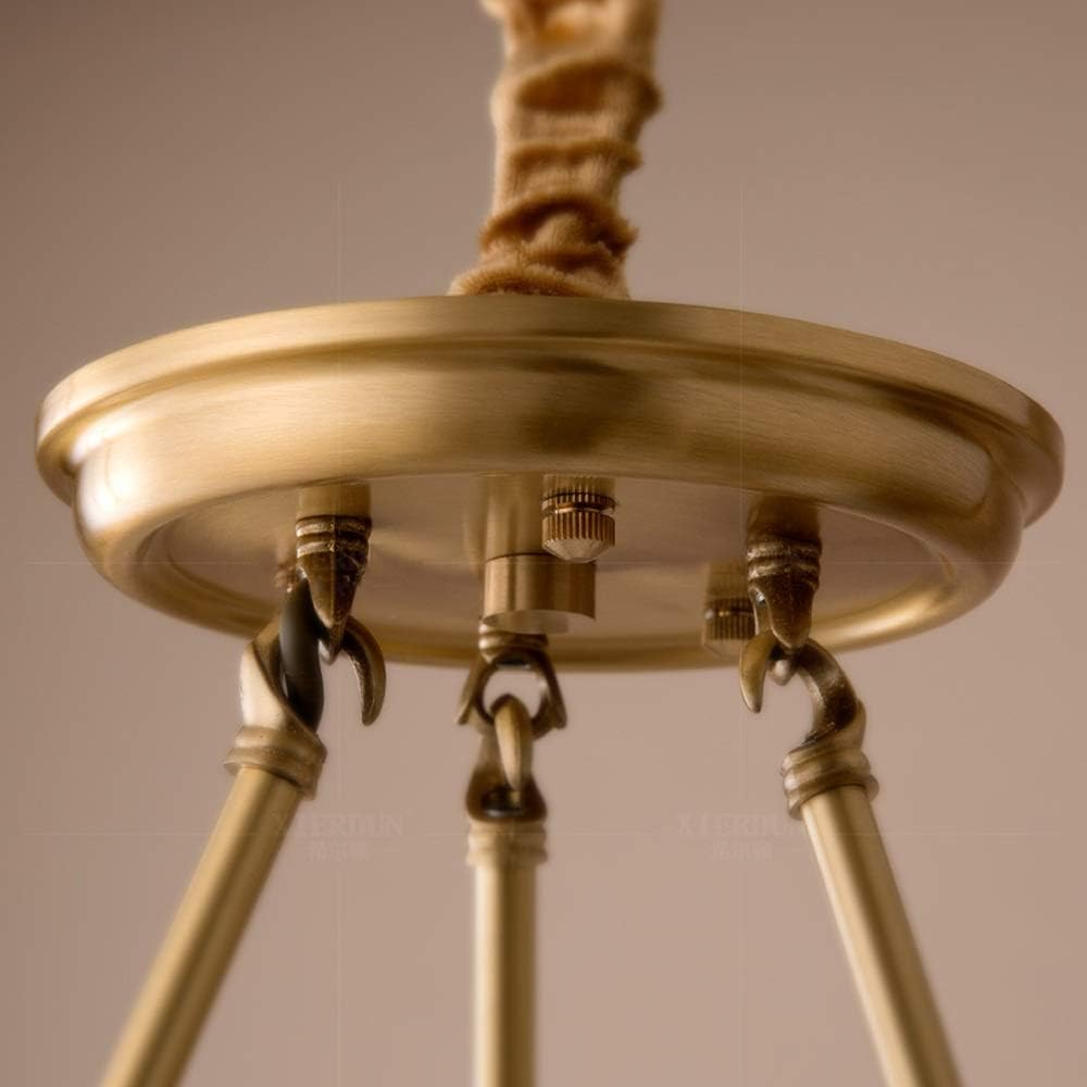 Retro American Gold Chandelier