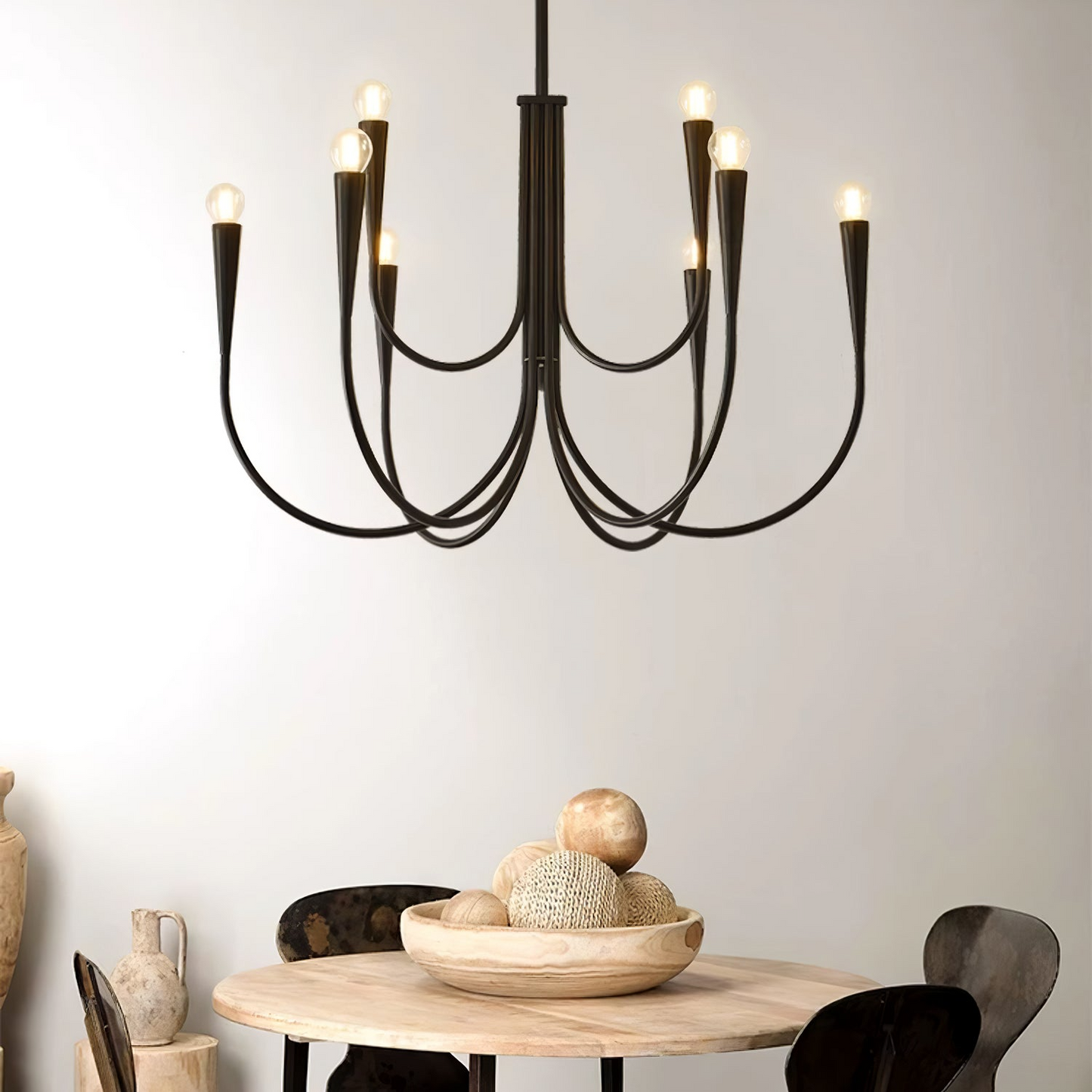 French Nordic Branch Chandelier