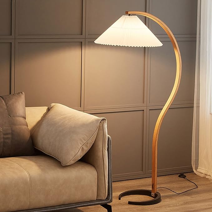 Solid Wood Japanese Floor Lamp