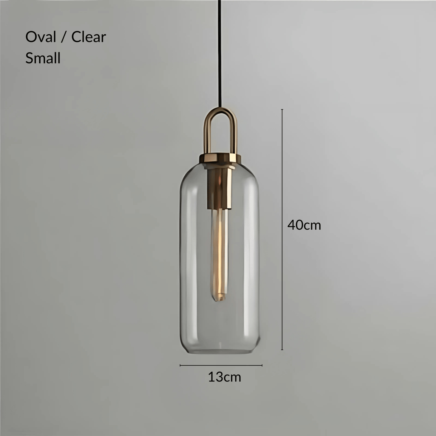 Brass Holder Glass Pendant Light