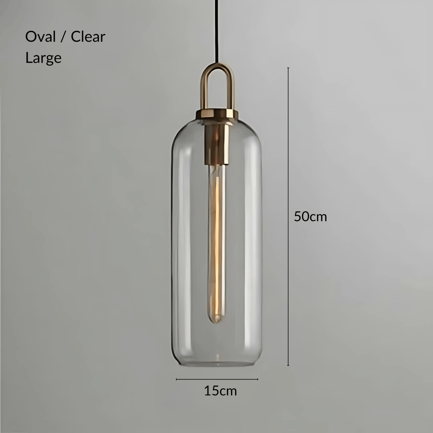 Brass Holder Glass Pendant Light