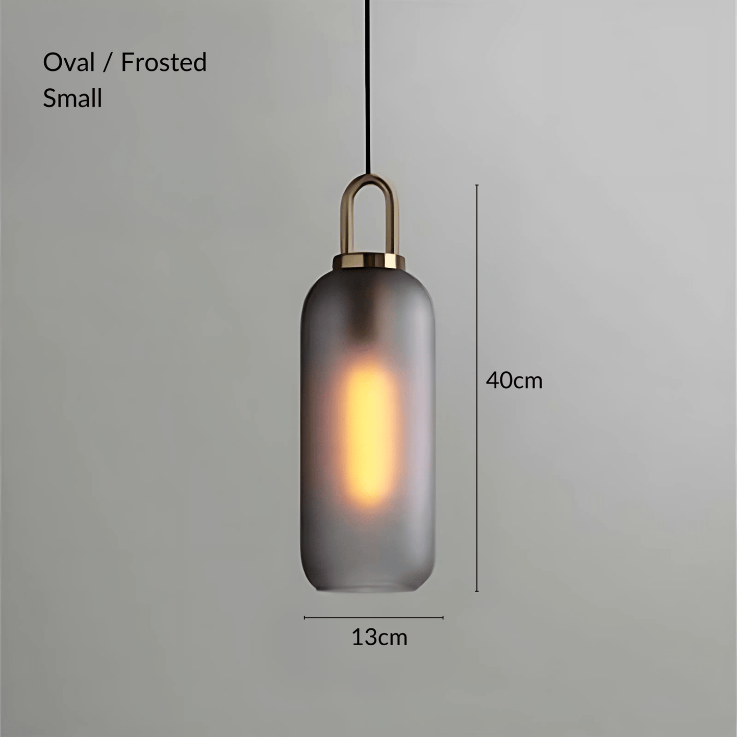 Brass Holder Glass Pendant Light