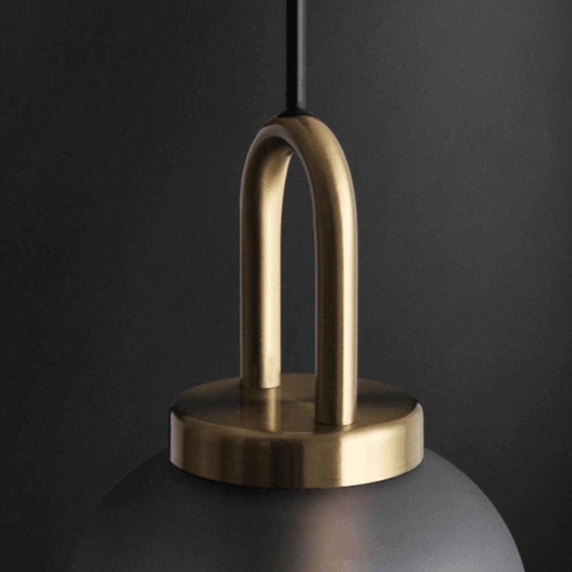 Brass Holder Glass Pendant Light