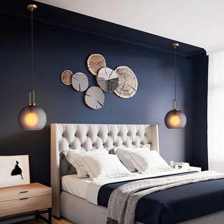 Brass Holder Glass Pendant Light