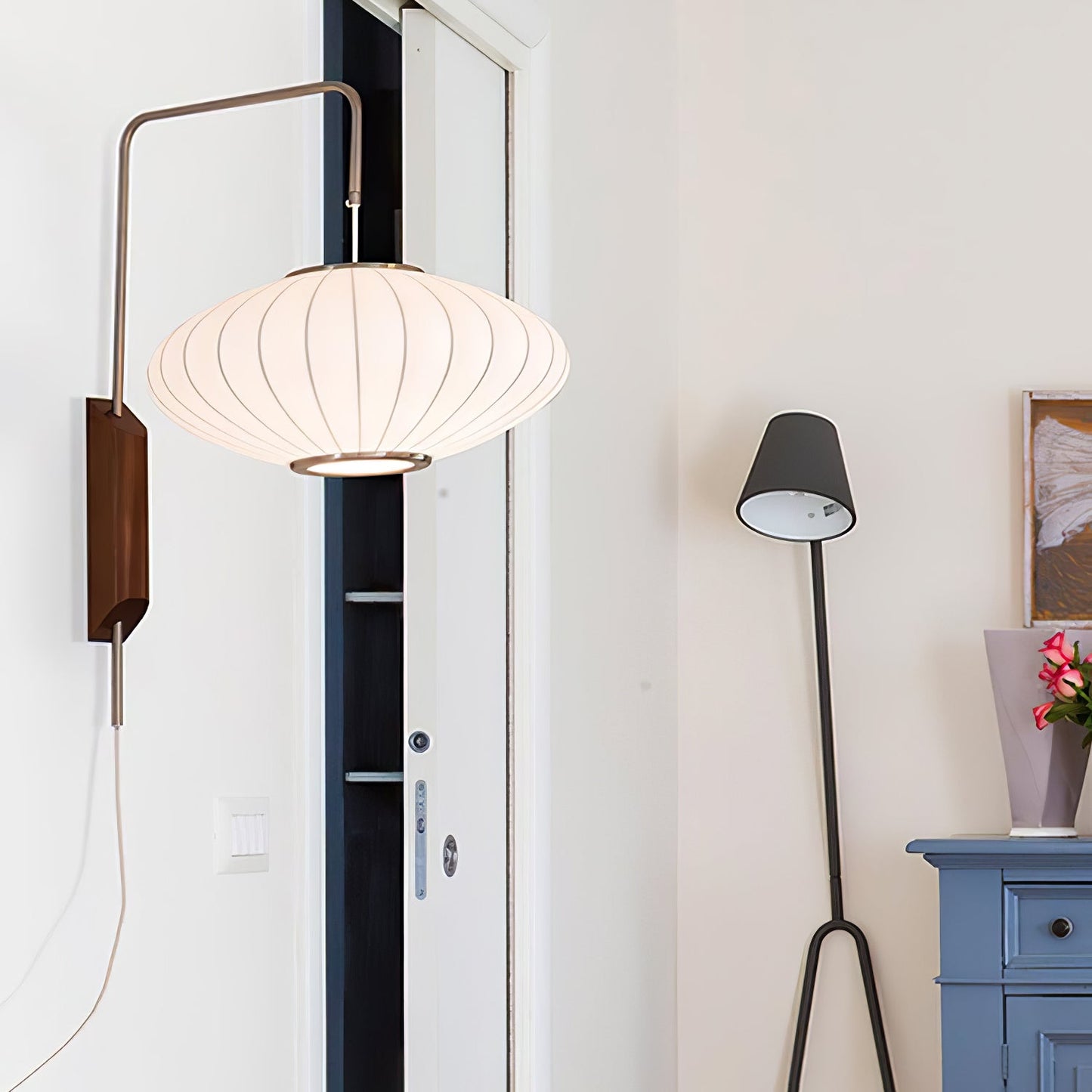 Japanese Bubble Ball Wall Sconce