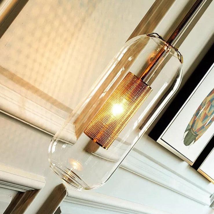 Clear Glass Industrial Wall Light