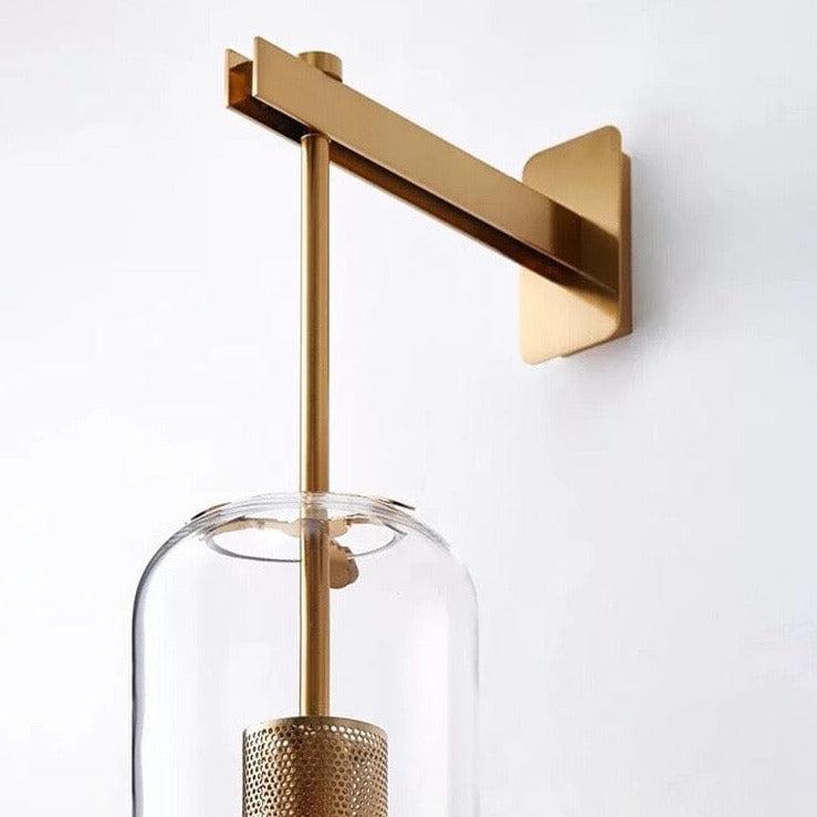 Clear Glass Industrial Wall Light