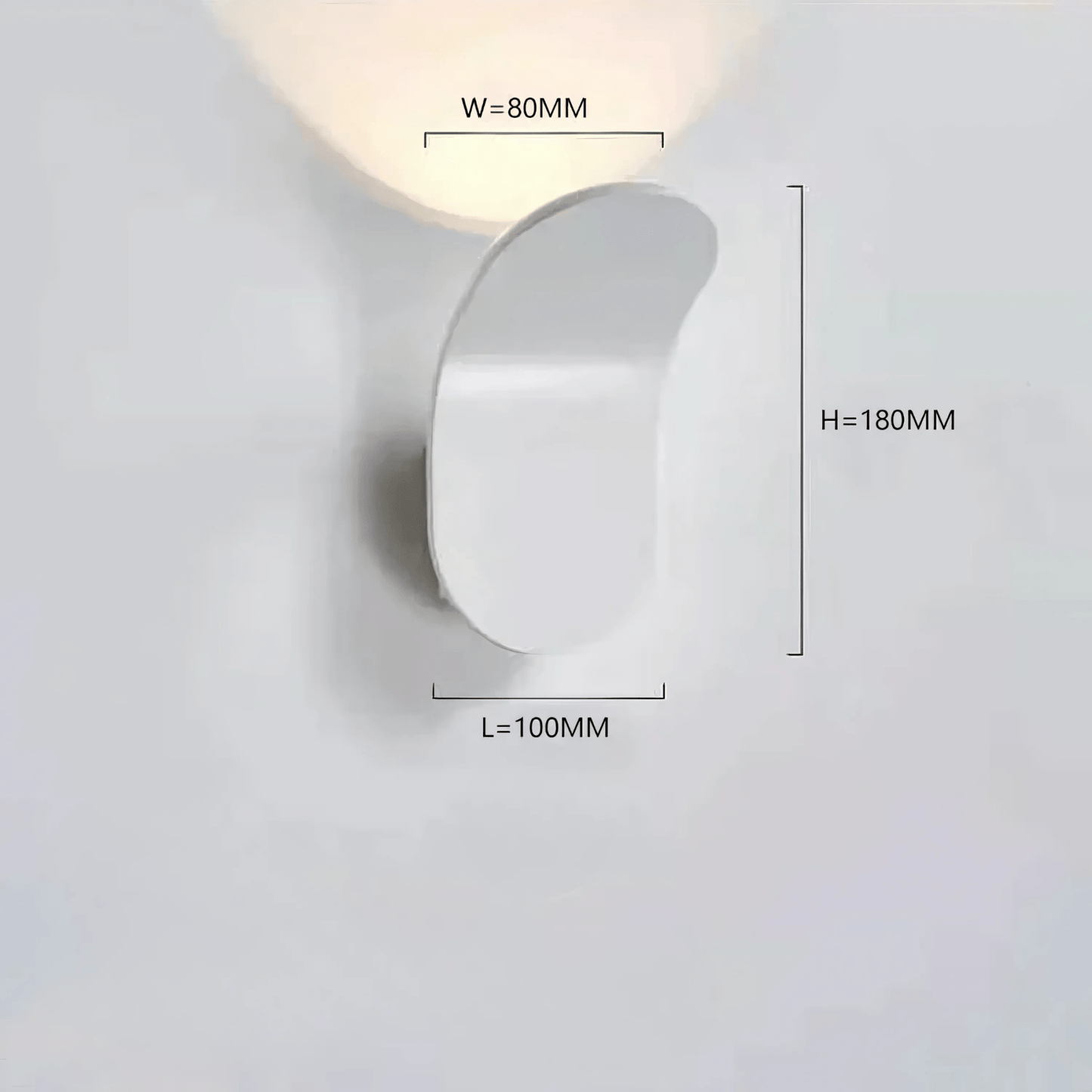 Curved Metal LED Wall Light