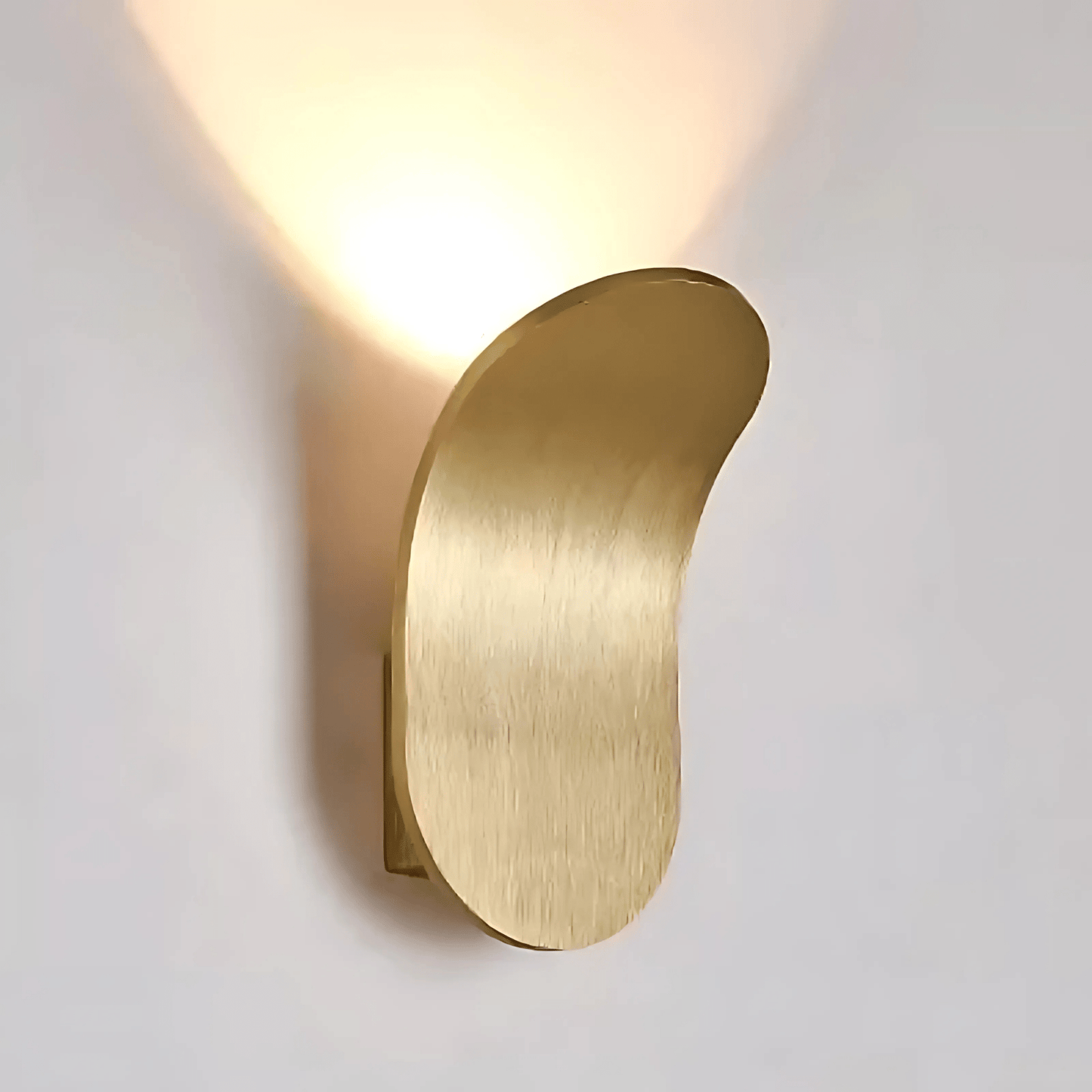 Curved Metal LED Wall Light