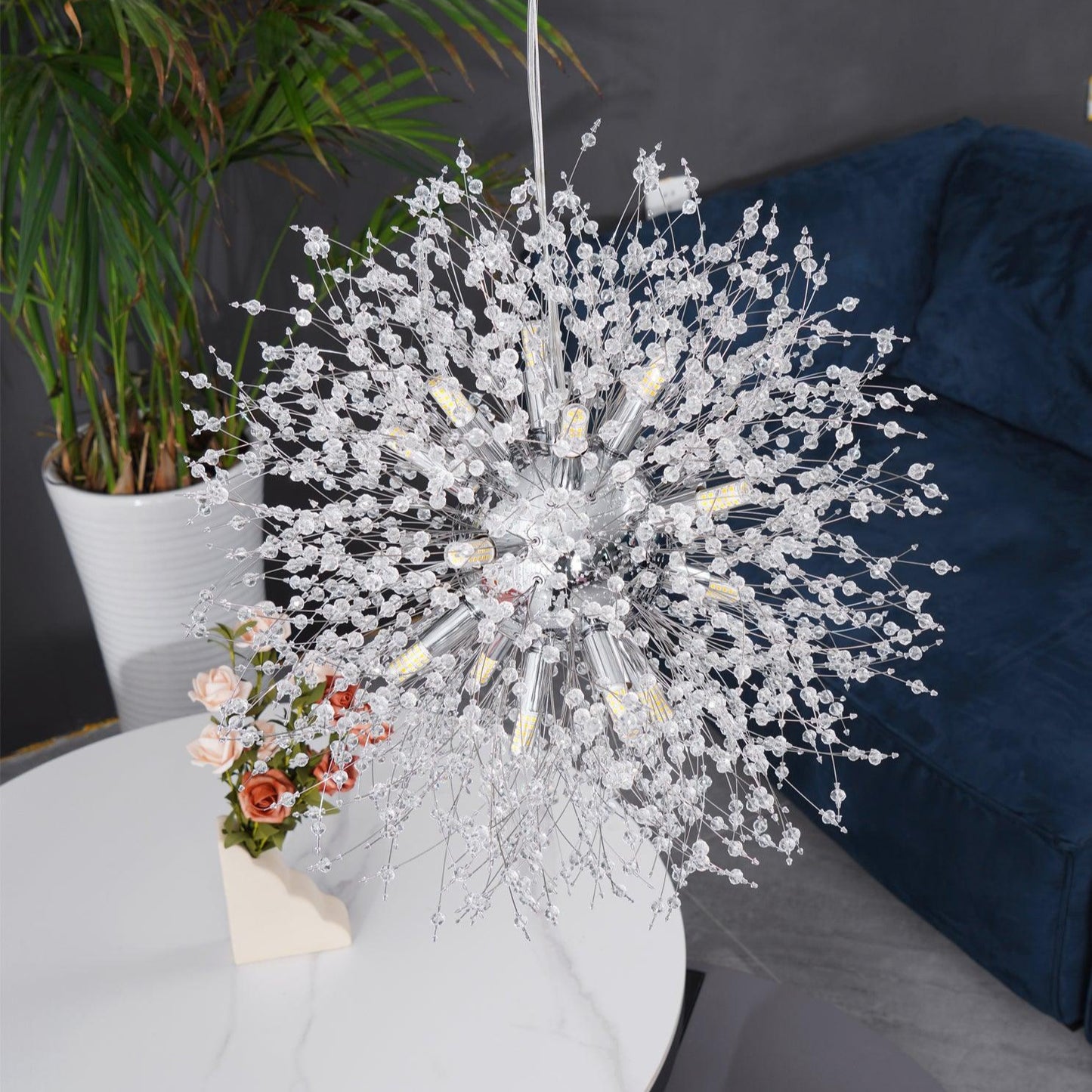 Dandelion Crystal Burst Chandelier