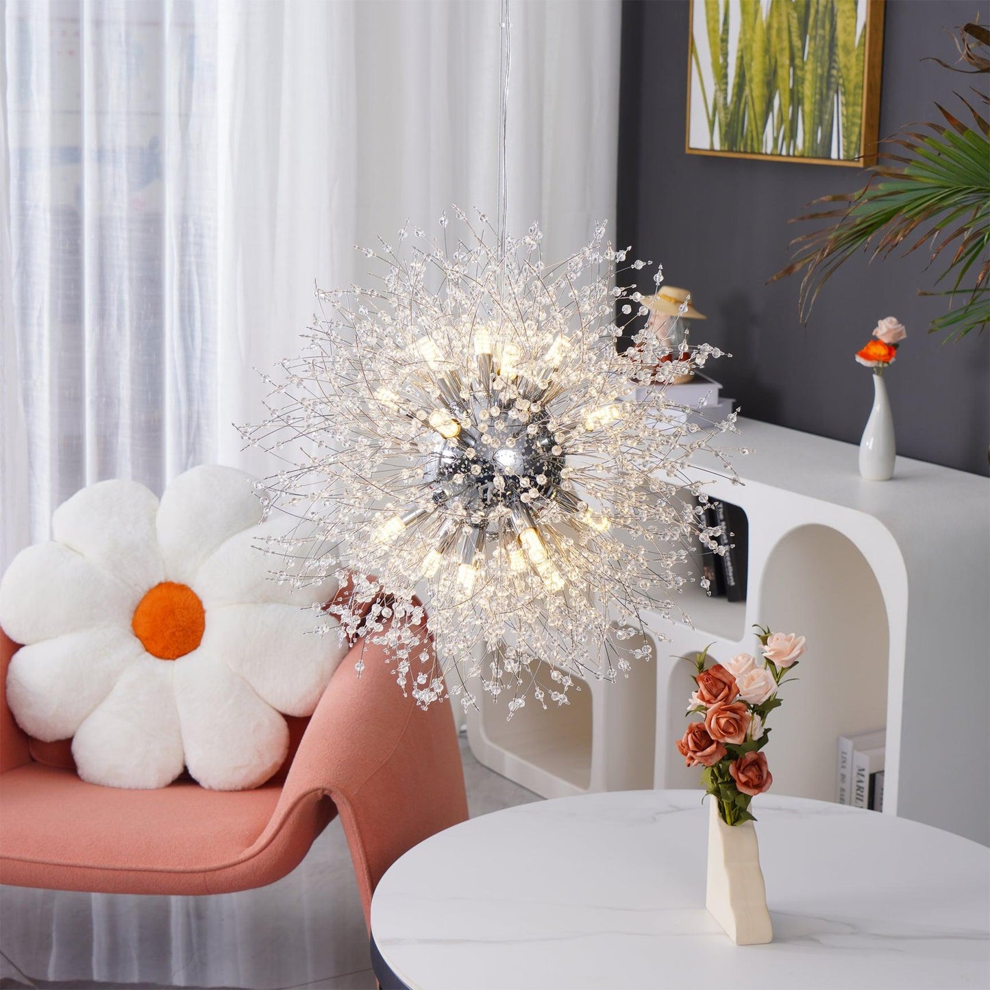 Dandelion Crystal Burst Chandelier
