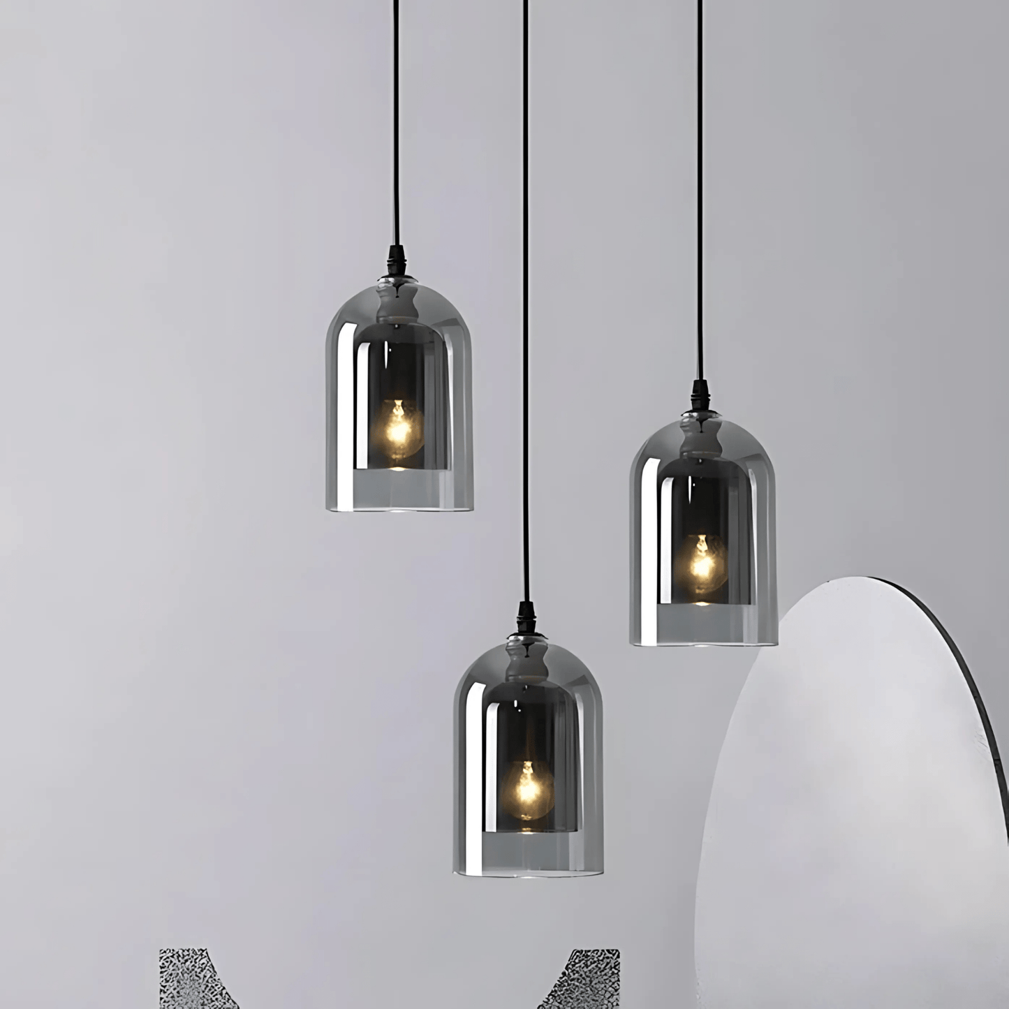 Double Glass Pendant Light