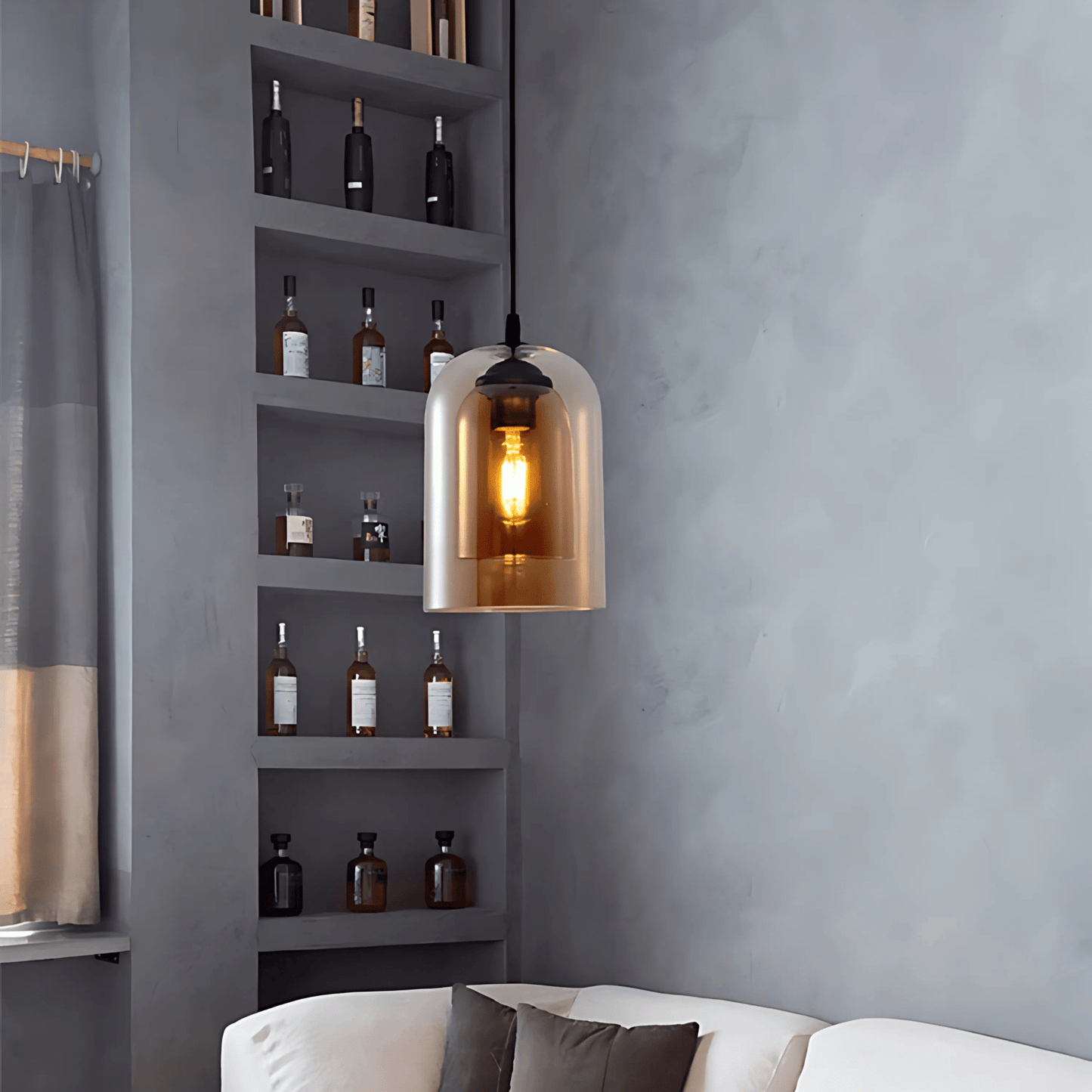 Double Glass Pendant Light