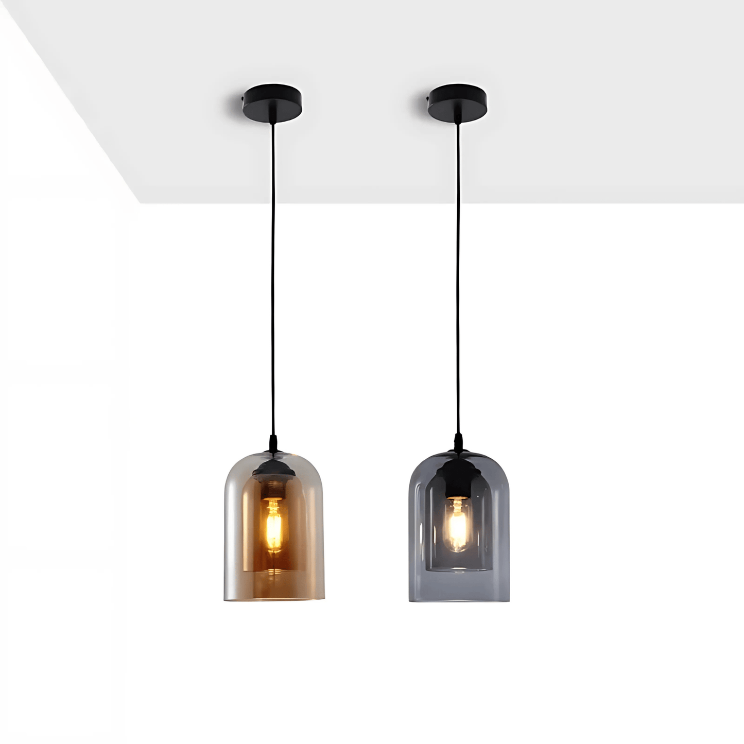 Double Glass Pendant Light