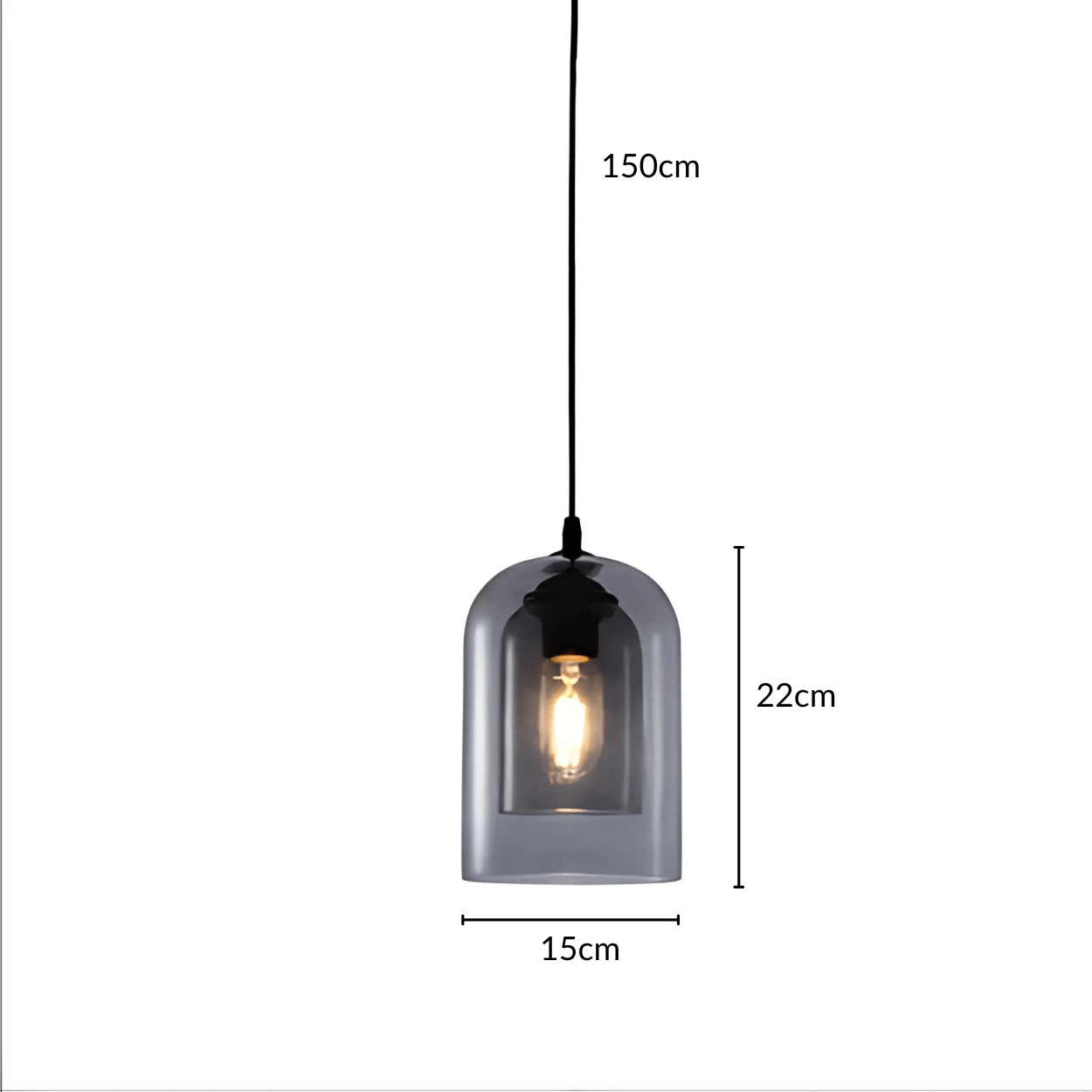Double Glass Pendant Light