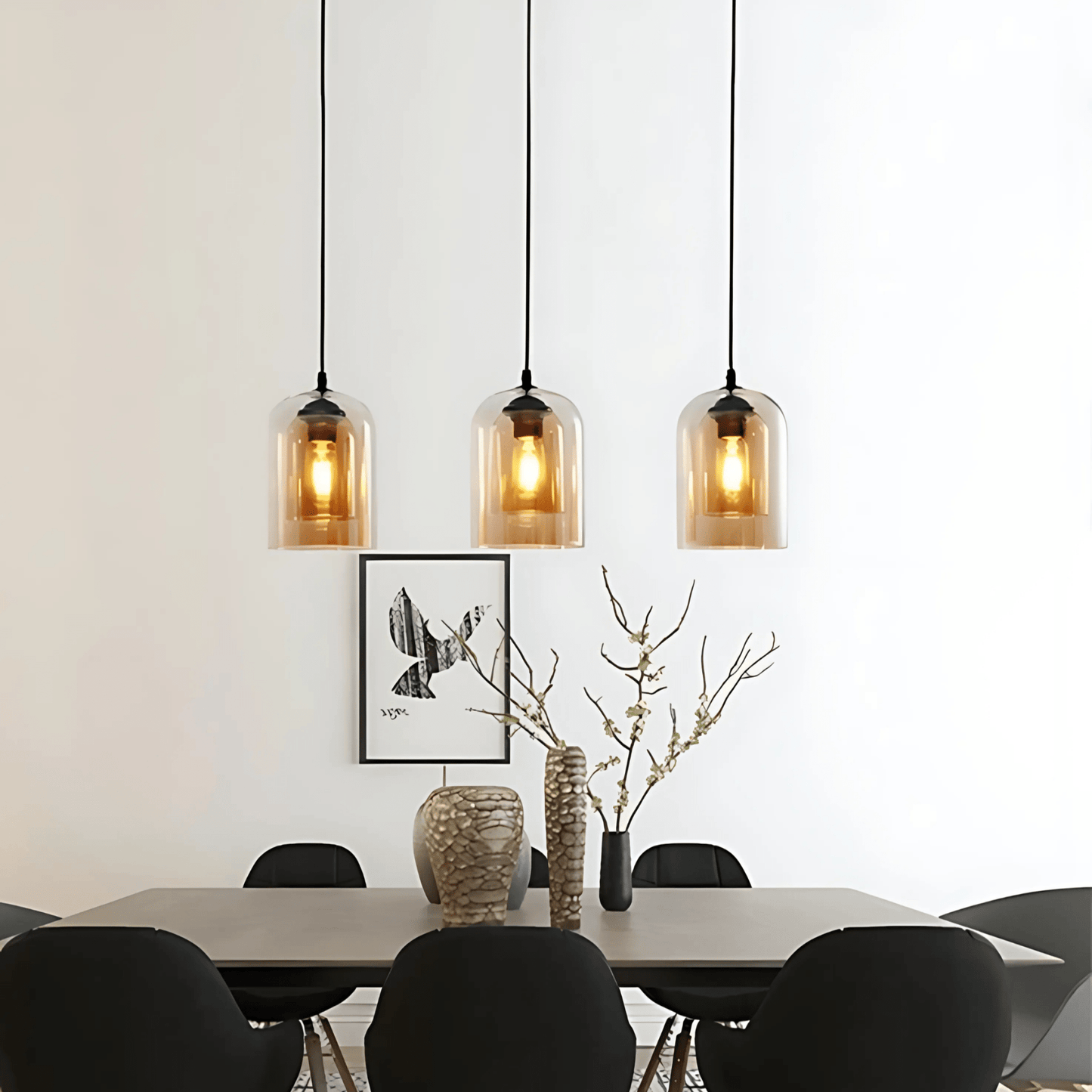 Double Glass Pendant Light