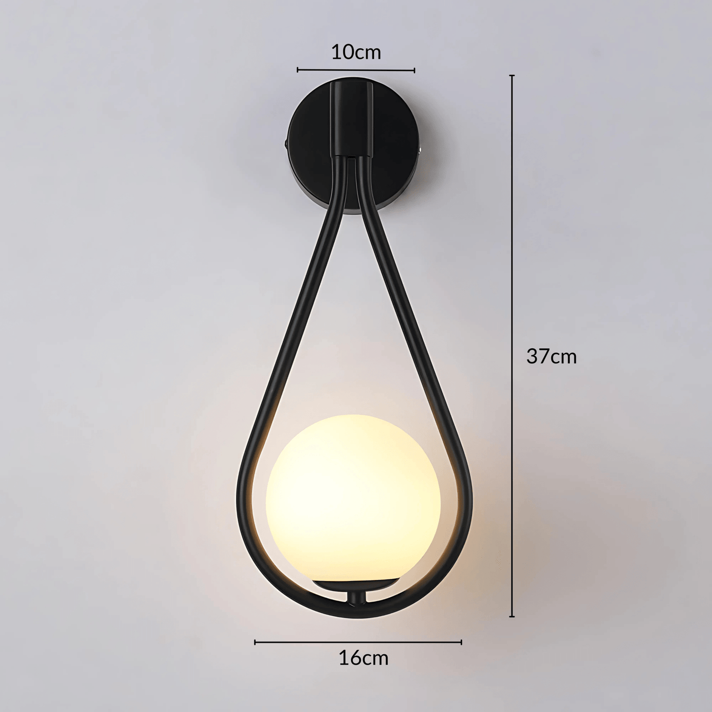 Droplet Gold Or Black Wall Light