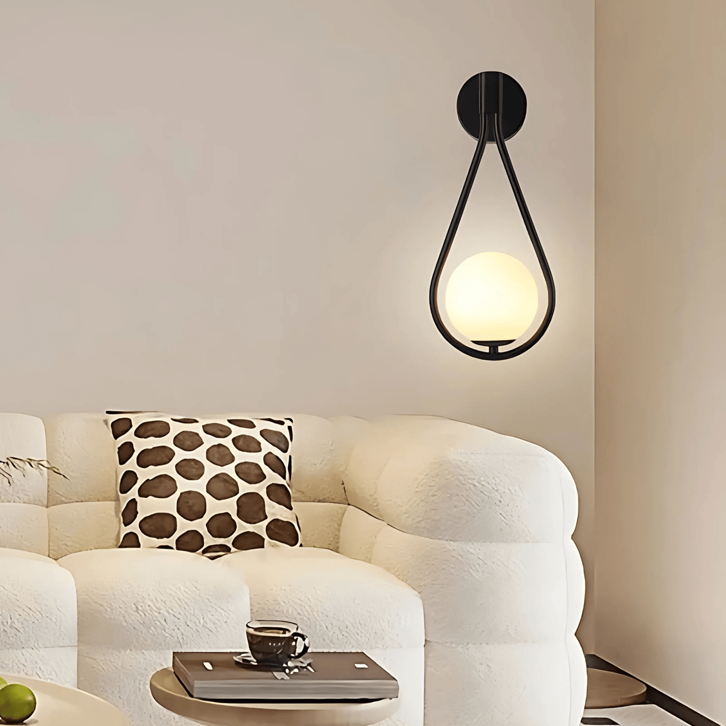 Droplet Gold Or Black Wall Light