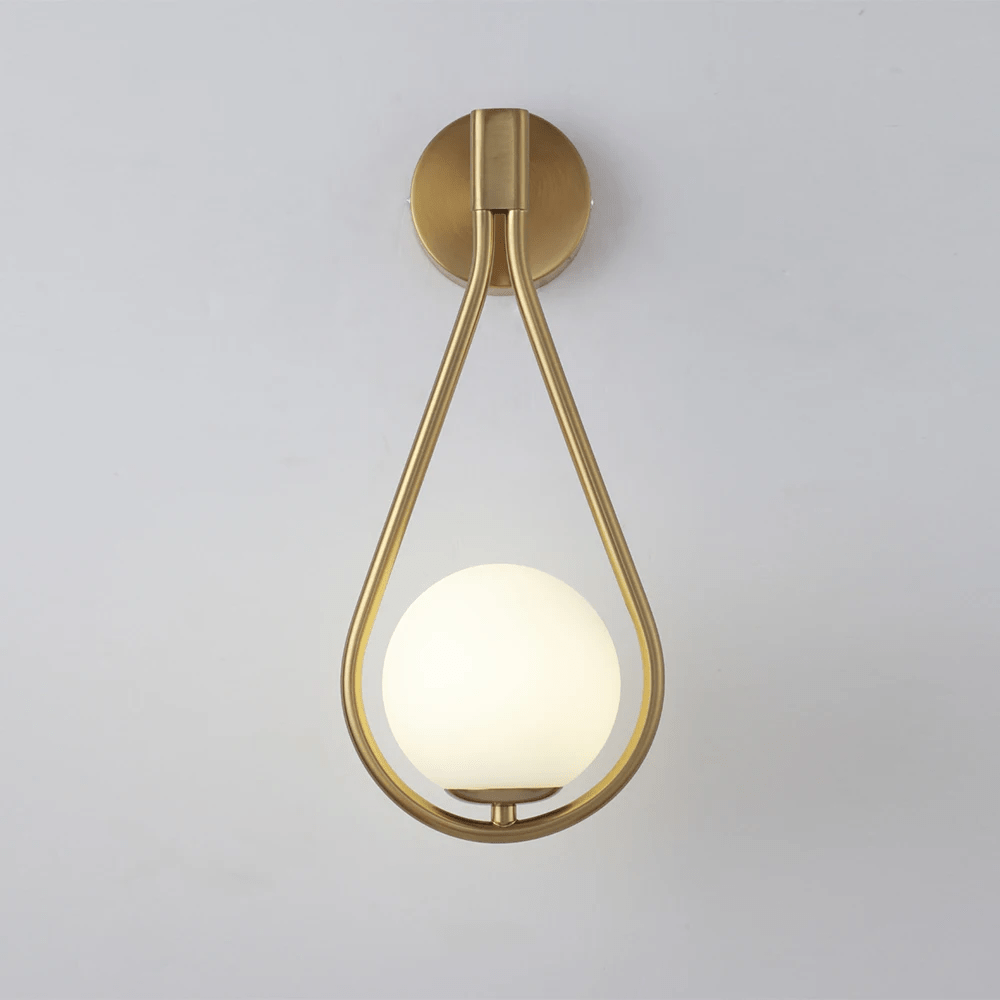 Droplet Gold Or Black Wall Light