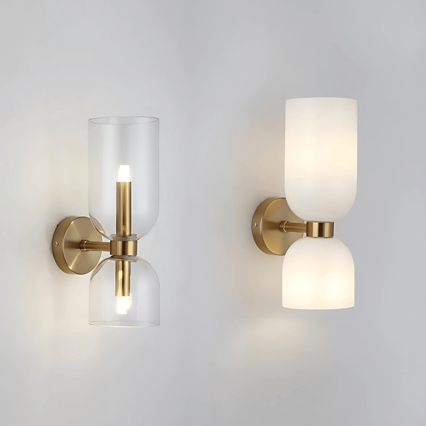 Dual Globe Vertical Wall Light