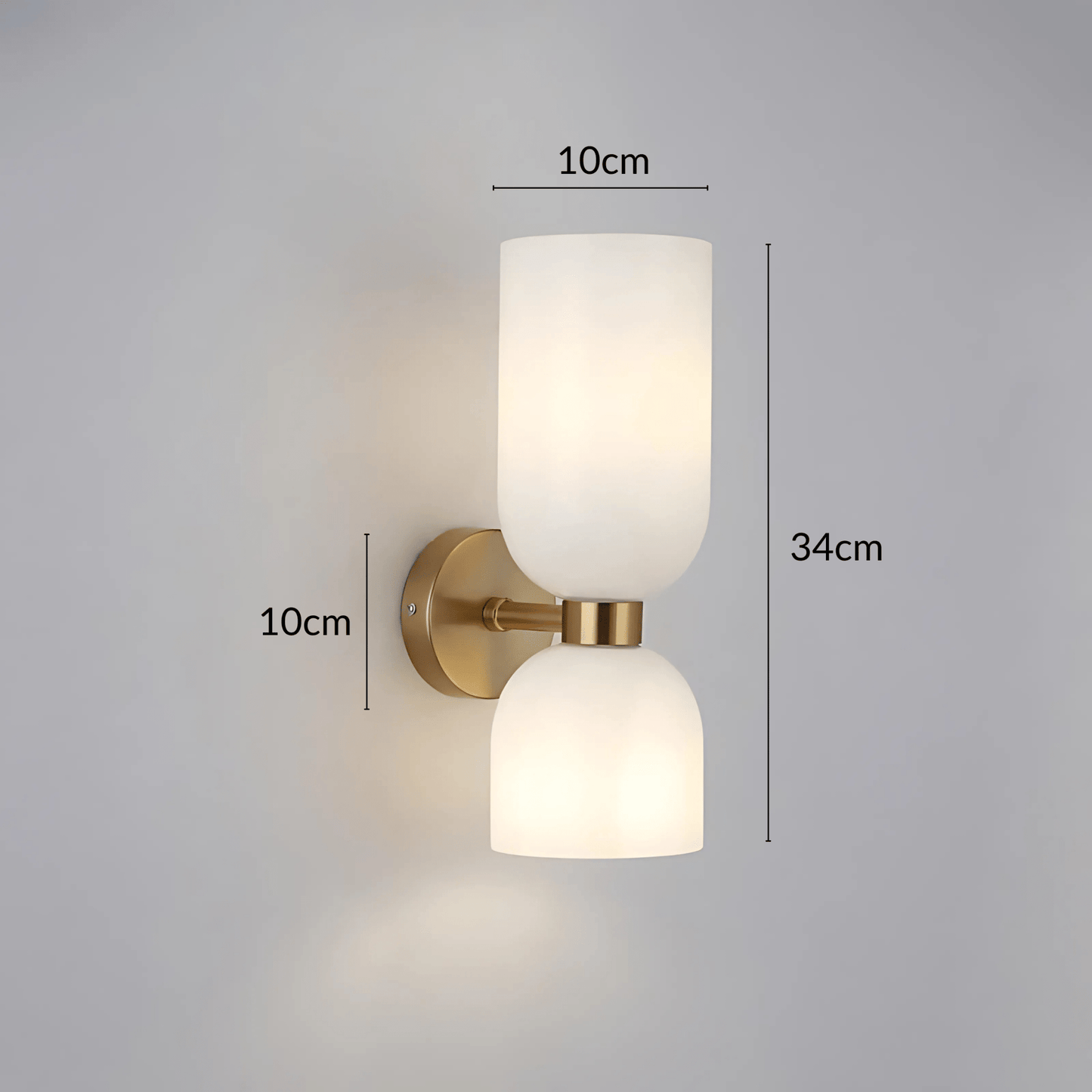Dual Globe Vertical Wall Light
