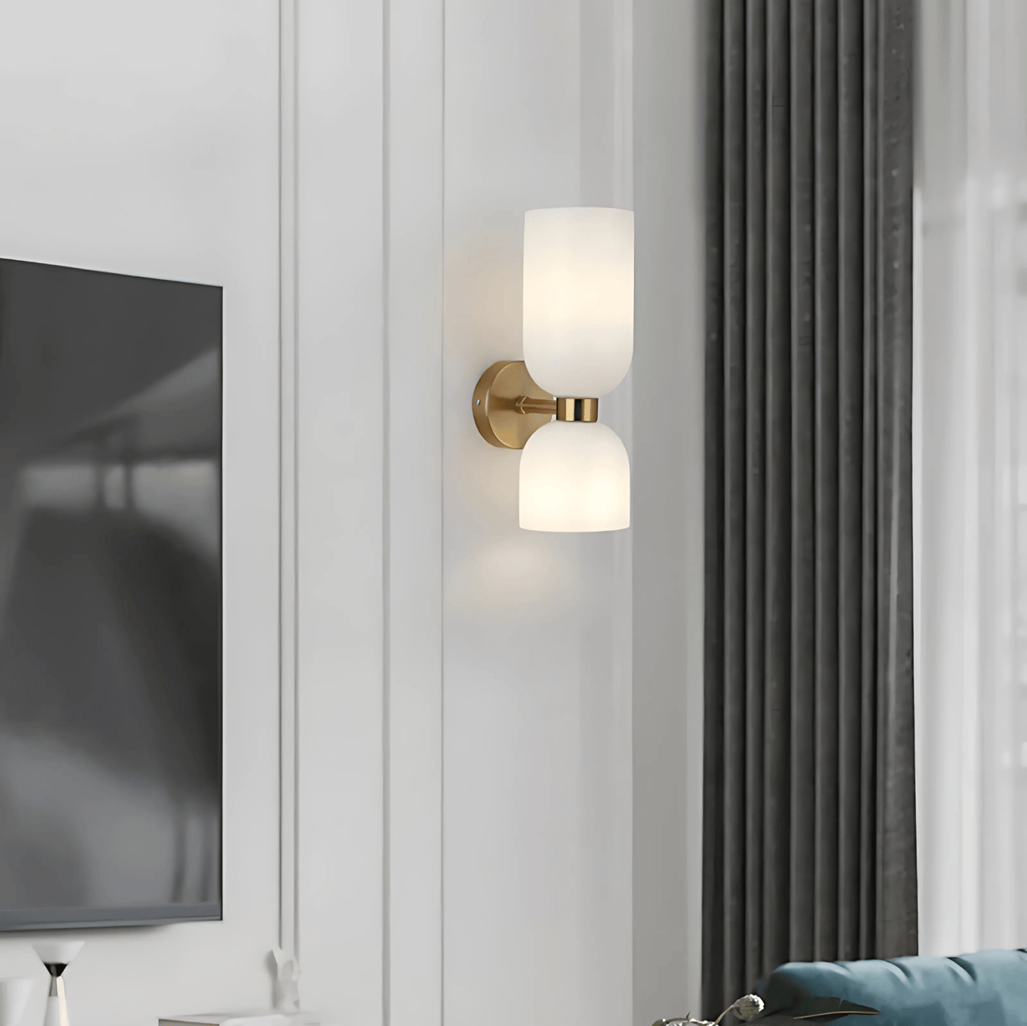 Dual Globe Vertical Wall Light