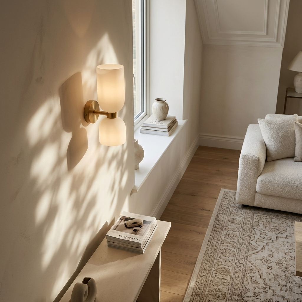 Dual Globe Vertical Wall Light