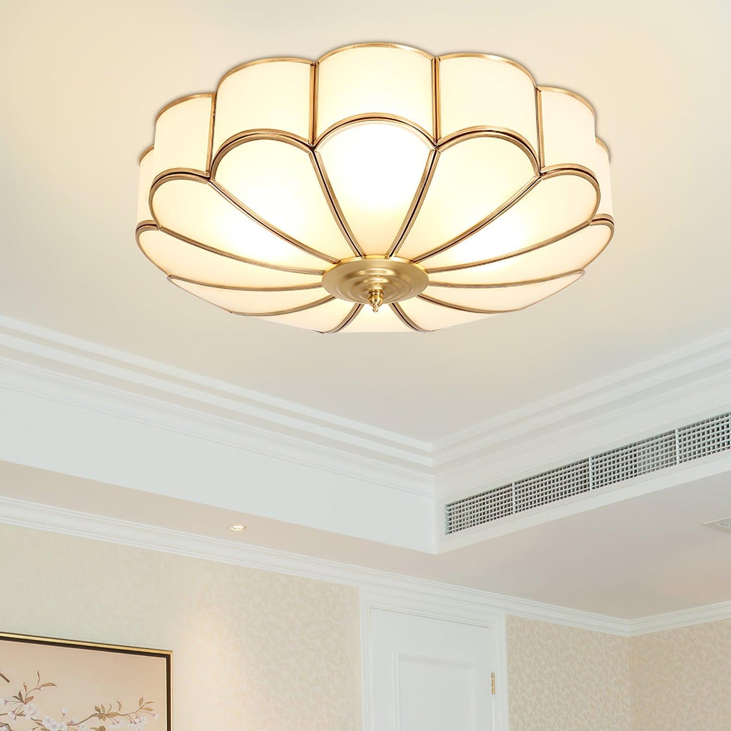 Flower Glass Recessed Ceiling Light