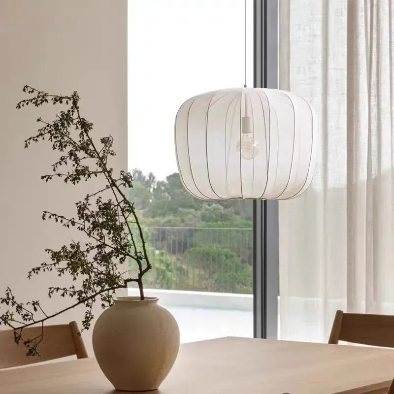 French Fabric Apple Pendant Lamp