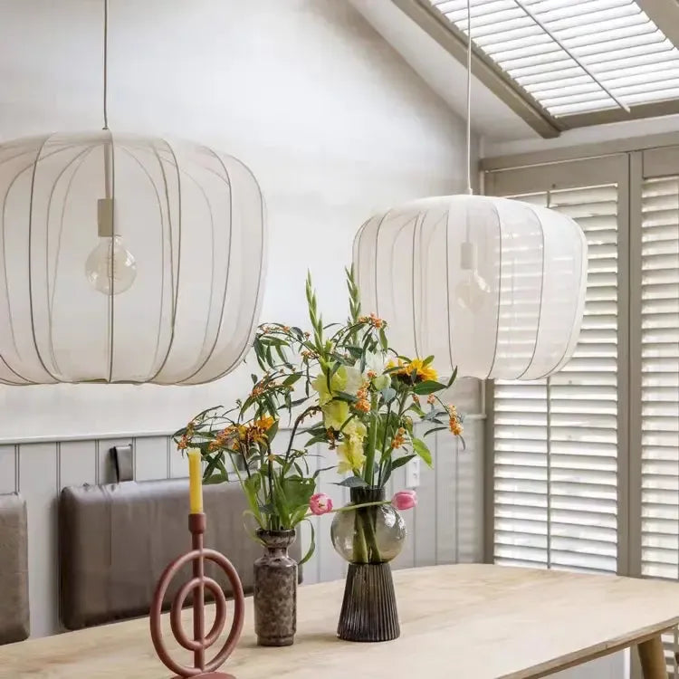 French Fabric Apple Pendant Lamp