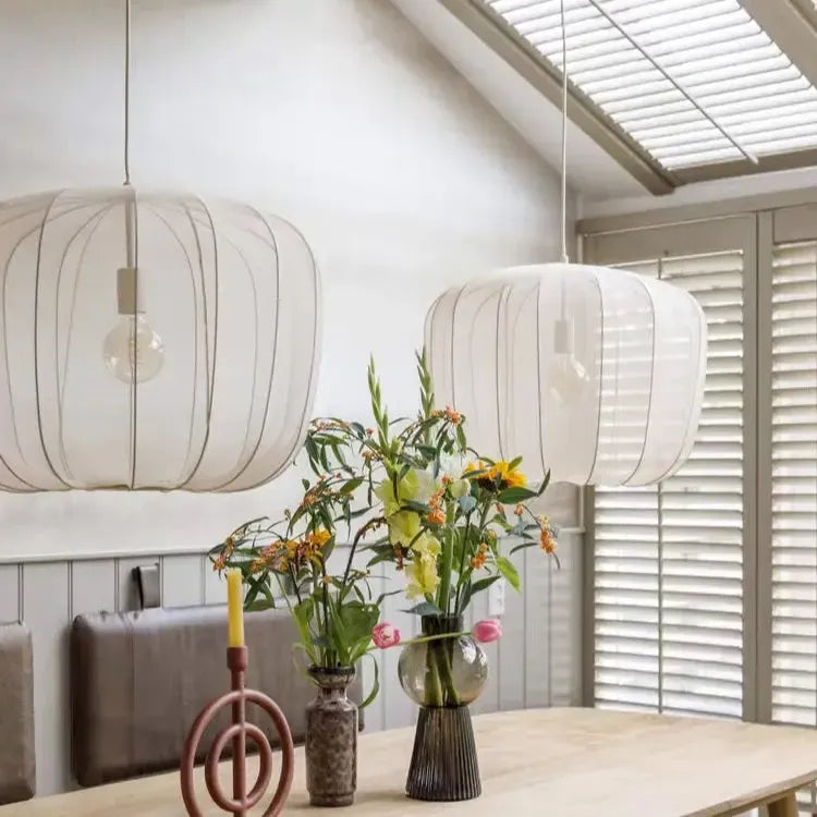 French Fabric Apple Pendant Lamp