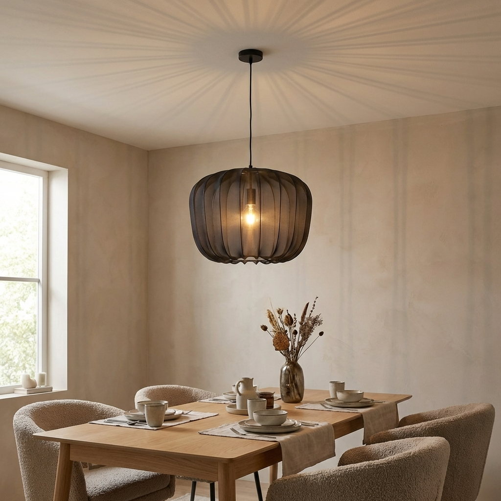 French Fabric Apple Pendant Lamp