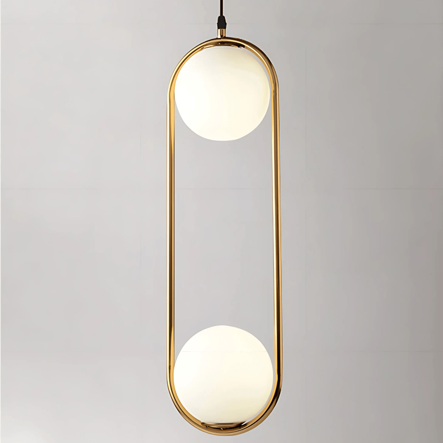 Frosted Globe Frame Pendant Light
