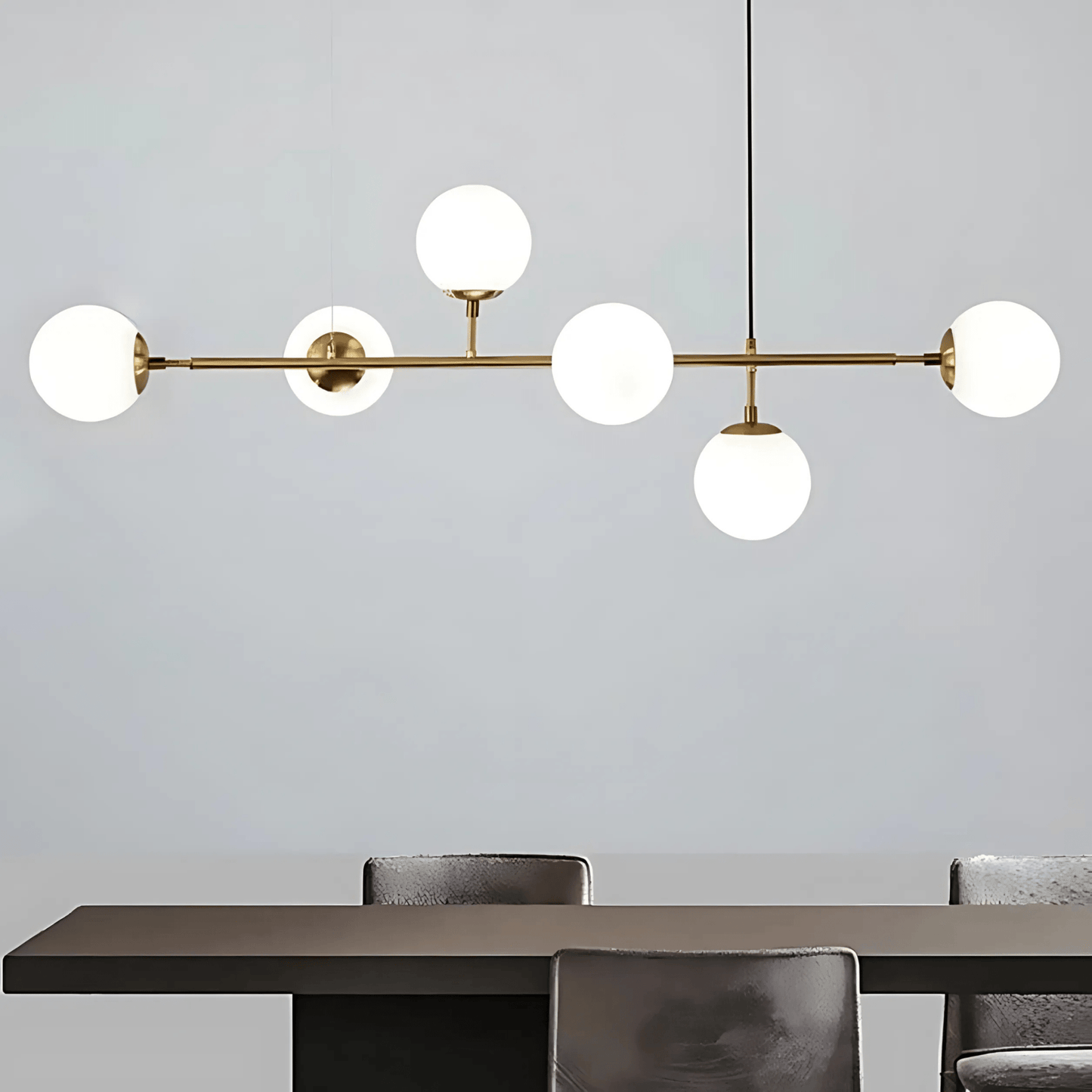Frosted Globe Island Pendant Light