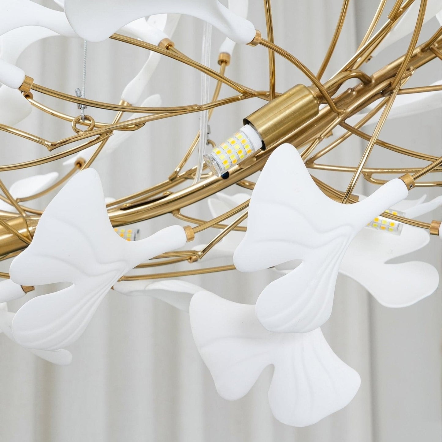 Gingko Flower Petal Chandelier