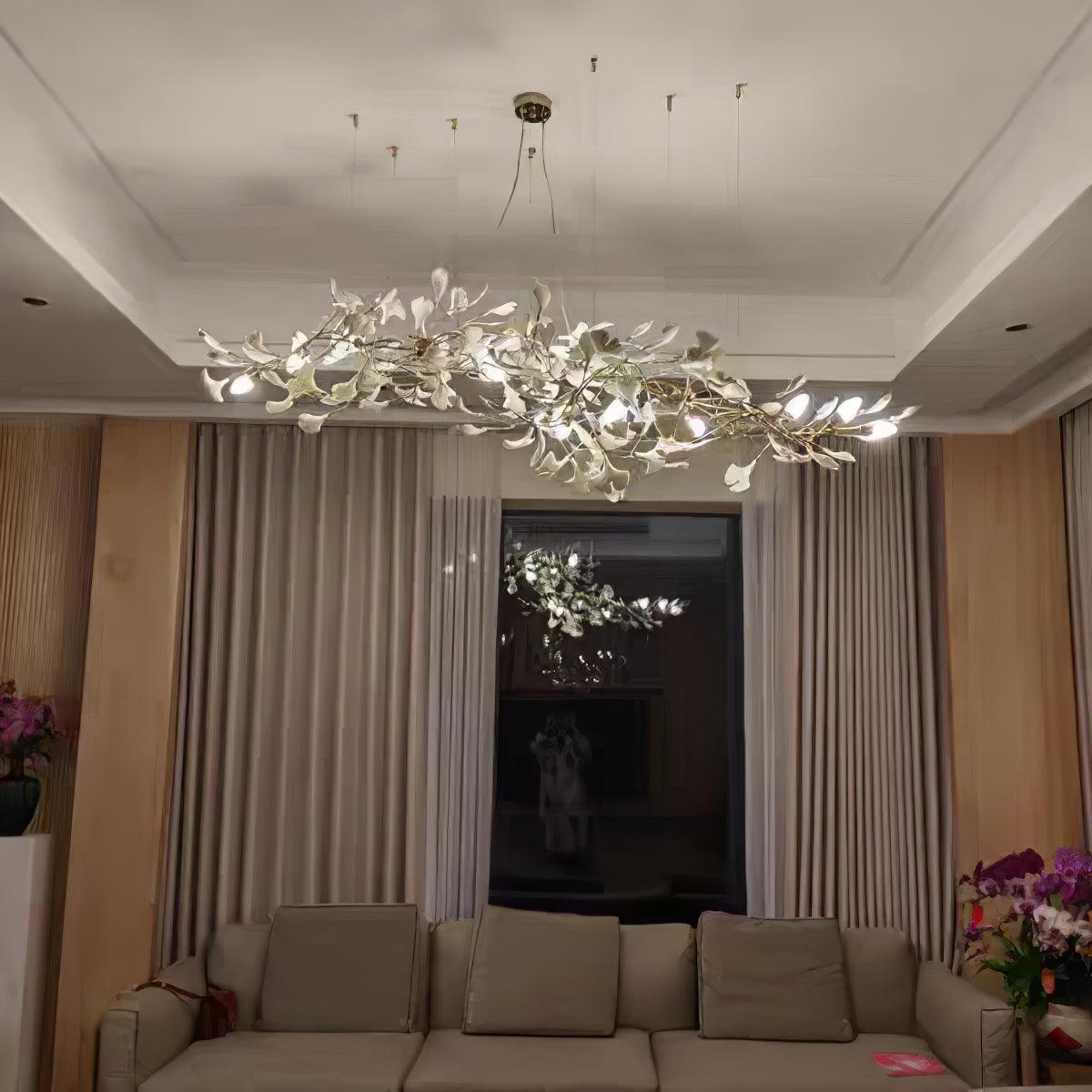 Gingko Flower Petal Chandelier