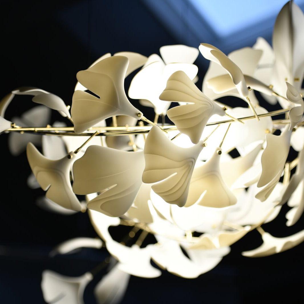 Gingko Flower Petal Chandelier