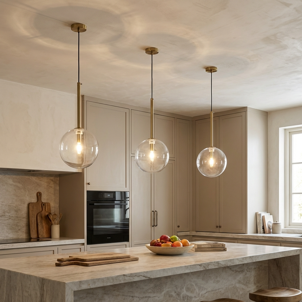 Glass Globe Pendant Light