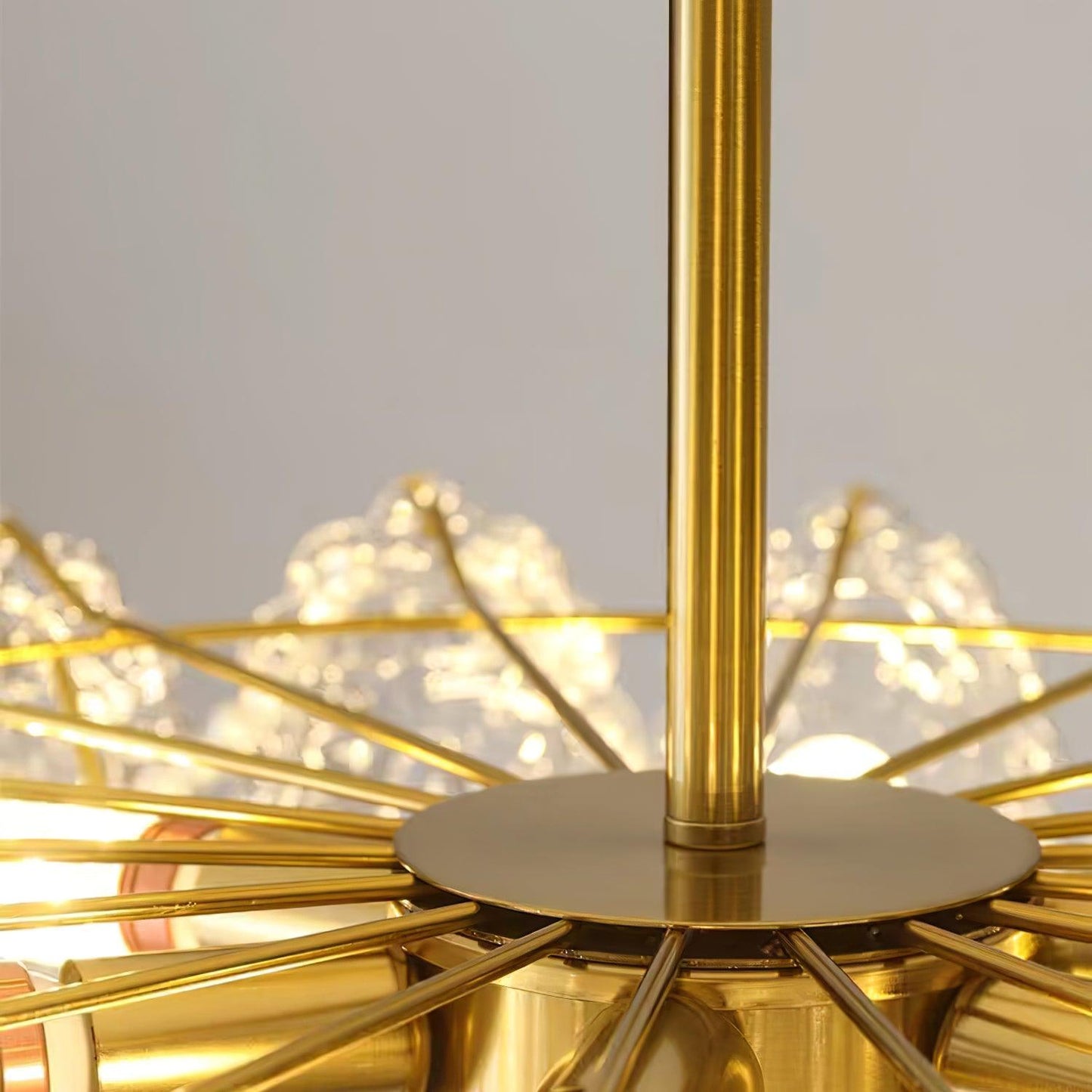 Gold Wave Pearl Chandelier