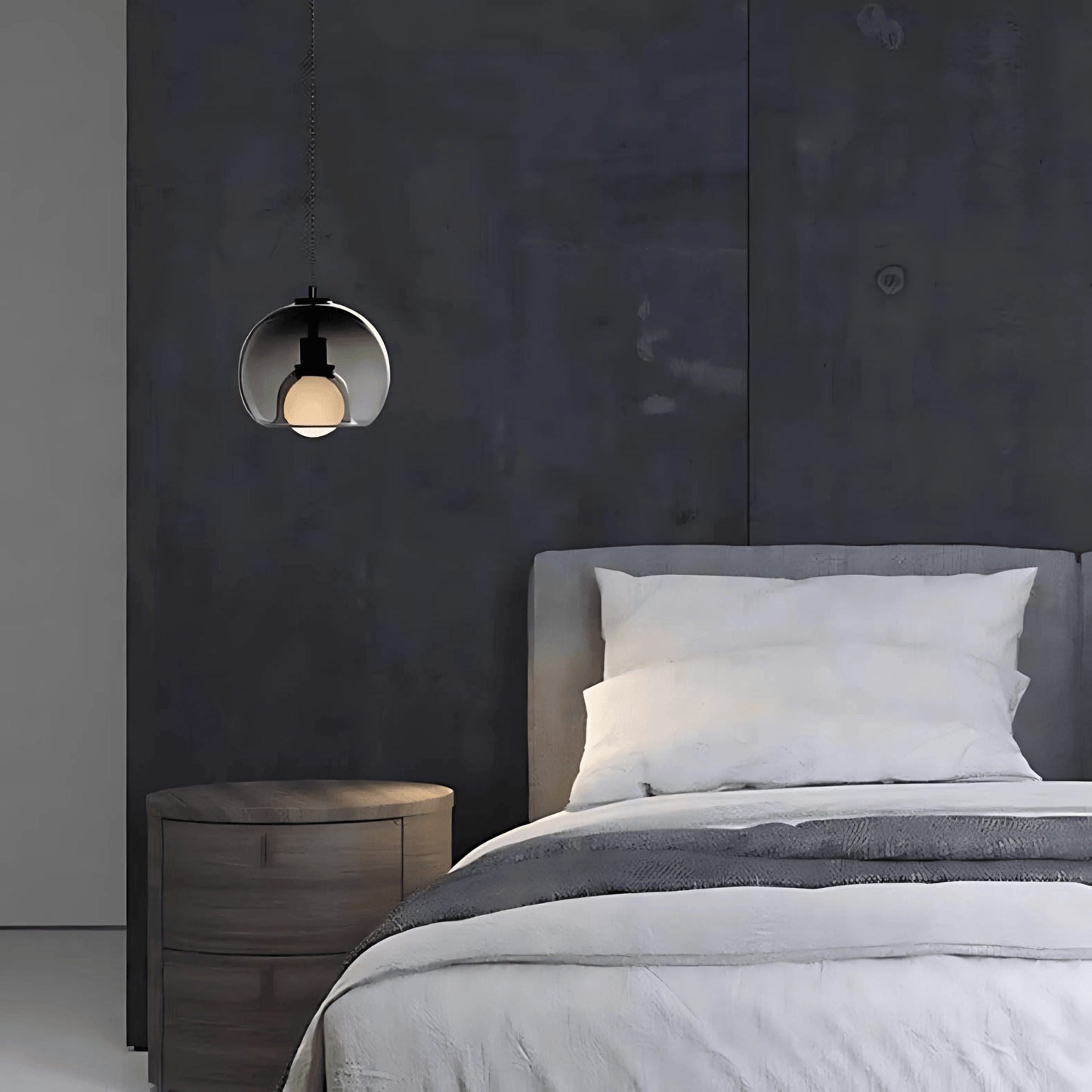 Handblown Glass Globe Pendant Light