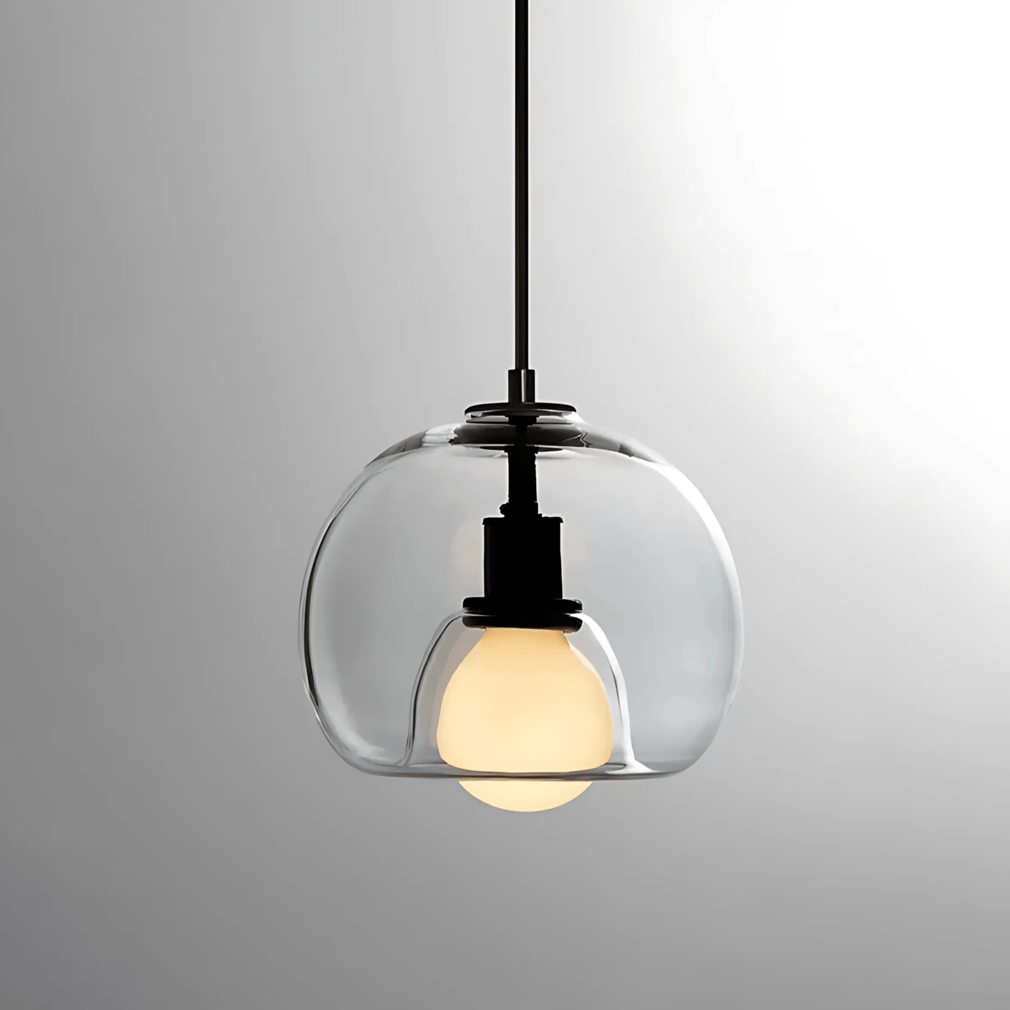Handblown Glass Globe Pendant Light