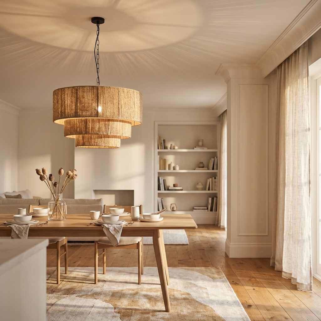 Hemp Rope Wabi Sabi Style Chandelier