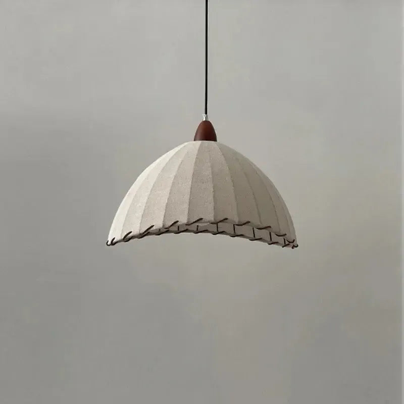 Japandi Wabi Sabi Handmade Linen Fabric Chandelier