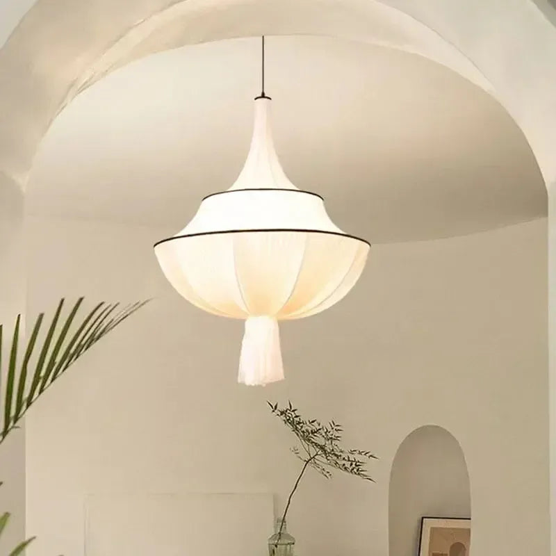 Japanese Cloth Drop Statement Chandelier