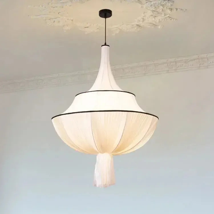 Japanese Cloth Drop Statement Chandelier