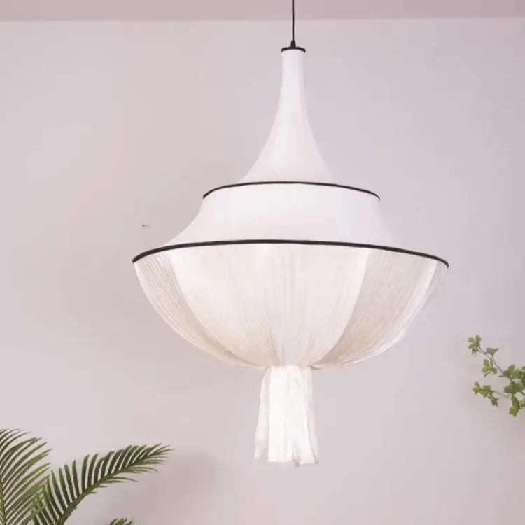 Japanese Cloth Drop Statement Chandelier