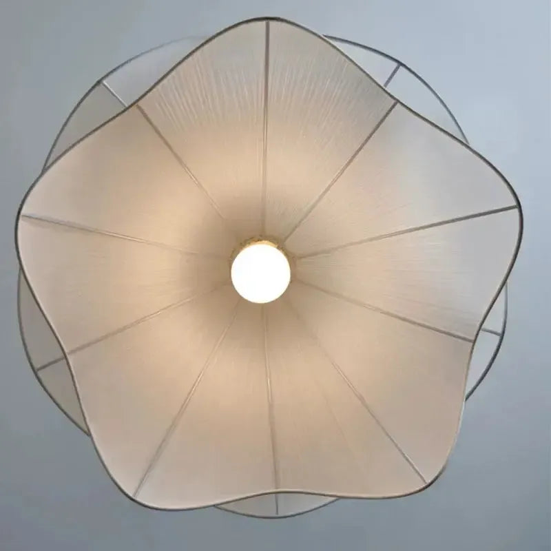 Japanese Cream Fabric Pendant Light