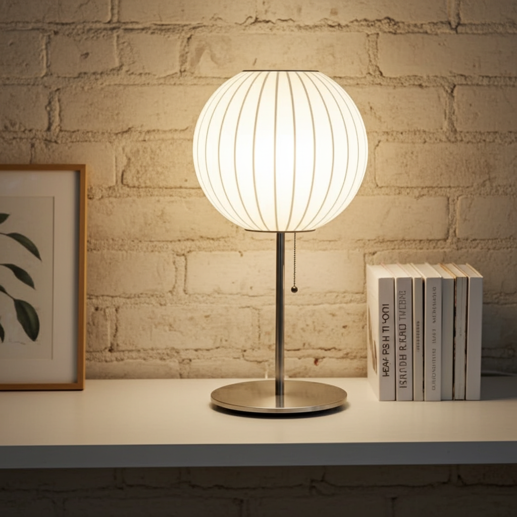 Japanese Silk Wabi Sabi Table & Floor Lamp