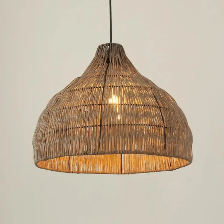 Japanese Style Wooden Woven Handmade Pendant Light